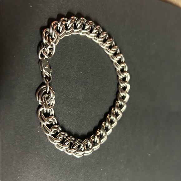 Men's Silver Chain Bracelet ChainMail Bracelet - Picture 2 of 2